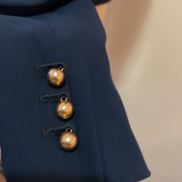 Moschino Couture Navy Jacket Gold Hardware - Picture 8 of 12